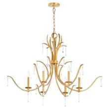 Majesty 6 Light 38" Wide Taper Candle Empire Chandelier