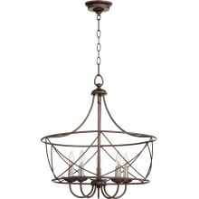 Cilia 5 Light 20-1/2" Wide Taper Candle Chandelier