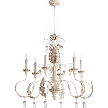 Venice 6 Light 32" Wide 2 Tier Chandelier with Crystal Accents