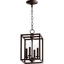 4 Light 8" Wide Taper Candle Chandelier