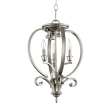 Bryant 3 Light 12-1/2" Wide Taper Candle Chandelier / Semi-Flush Ceiling Fixture