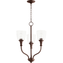Richmond 3 Light 18" Wide Chandelier with Clear Seeded Shade