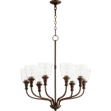Richmond 8 Light 31" Wide Chandelier with Clear Seeded Shade