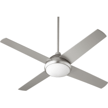 Quest 52" 4 Blade Indoor Ceiling Fan with Light Kit and Wall Control