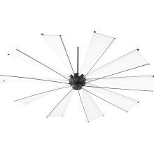 Mykonos 92" 10 Blade Indoor Ceiling Fan with Wall Control