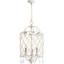 Venice 14" Wide 3 Light Pendant with Crystal Accents