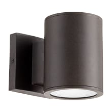 Cylinder 6" Tall LED Outdoor Wall Sconce