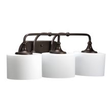 3 Light Down Lighting Vanity Fixture from the Rockwood Collection