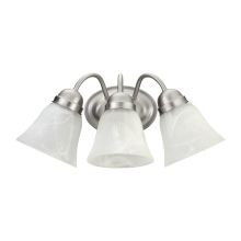 3 Light Bathroom Vanity Light with Frosted Glass Bell Shade