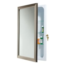 Hampton Locking 15-3/4" x 25-1/16" Single Door Medicine Cabinet