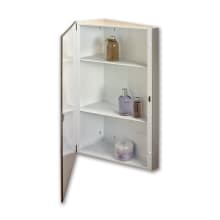 Corner 16" x 30" Single Door Medicine Cabinet