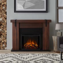 Aspen 4,780 BTU / 1,500W 48 Inch Wide Free Standing Mantel Electric Fireplace with Remote Control
