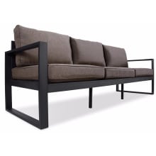 Baltic Outdoor Living 81-1/2 Inch Long Aluminum Frame Outdoor Sofa with Acrylic-Covered Foam Cushions