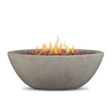 Riverside 36 Inch Wide 50,000 BTU Freestanding Liquid Propane Free / Natural Gas Round Bowl Fire Pit with Lava Rocks