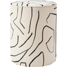 Rachelle 14" Wide Cotton Accent Stool