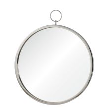 Porto 24" Round Framed Ring Hung Vanity Bathroom Wall Mirror