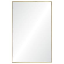 Florence 32" x 21" Contemporary Gold Framed Wall Mirror