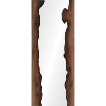 Connix 50" x 20" Rectangular Flat Wood Accent Mirror
