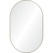 Beckah 40" x 26" Oval Flat Accent Mirror