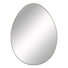 Ova 25" W x 33" H Oval Steel Framed Bathroom Mirror