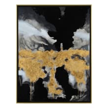 Royal Palm 49 5/8" x 37 5/8" Framed Abstract Painting on Canvas