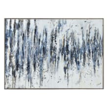 Kombu 32" x 45" Abstract Painting On Canvas with Polystyrene Frame