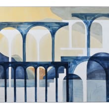Eleanor 50" x 60" Frameless Abstract Painting