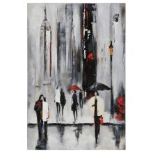 Bustling City I 24" Wide by 36" High Canvas Wall Décor