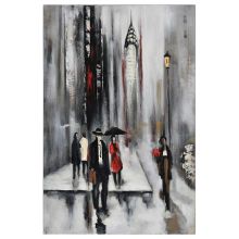 Bustling City II 24" Wide by 36" High Canvas Wall Décor
