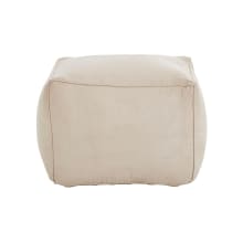 Bundle 18" Wide Suede Pouf Ottoman