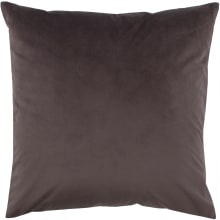 Chestnut 20" Square Bohemian Chic Solid Decorative Throw Pillow with Duck Feather and Down Fill