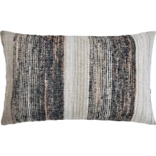 Westley Geometric Cotton Covered Feather Filled Lumbar Pillow
