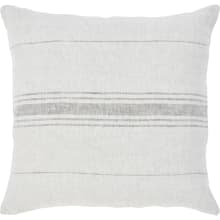 Malia Geometric Linen Covered Feather Filled Throw Pillow