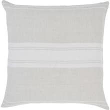 Raelyn Geometric Linen Covered Feather Filled Throw Pillow