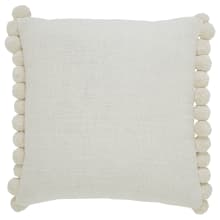 Frederica Solid Linen Covered Feather Filled Throw Pillow