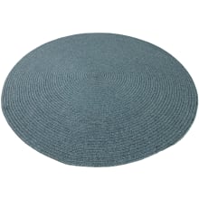 Sage 4' Round Hand Woven Solid Outdoor Throw Rug