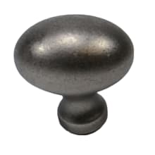 1-3/8 Inch Oval Cabinet Knob