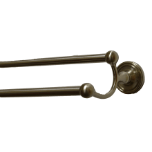 24 Inch Center to Center Double Towel Bar from the Bradford Collection