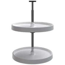 Value Line Plastic 2-Shelf 18" Full Circle Lazy Susan for Corner Wall Cabinets
