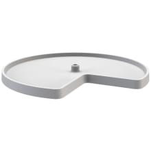 Value Line Plastic 1-Shelf 32" Kidney Shaped Lazy Susan for Corner Base Cabinets