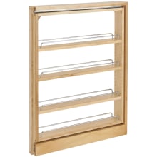 Wood Classics 3" Wood Base Filler Pull Out Organizer for New Kitchen Applications
