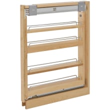 Wood Classics 3" Wood Base Filler Pull Out Organizer for New Kitchen Applications with Soft Close