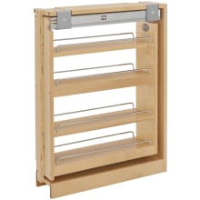 Wood Classics 6" Wood Base Filler Pull Out Organizer for New Kitchen Applications with Soft Close