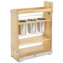 Wood Classics 8-3/4" Wood Base Cabinet Utility Pull Out Organizer with Soft Close