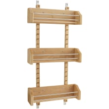 Wood Classics 13-1/8" Wood Wall Cabinet Adjustable Spice Rack