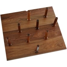 Wood Classics 21-1/4" Walnut Trim to Fit Drawer Peg Board Insert with Wooden Pegs