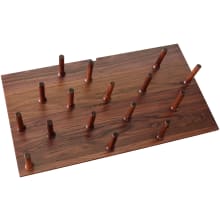 Wood Classics 21-1/4" Walnut Trim to Fit Drawer Peg Board Insert with Wooden Pegs