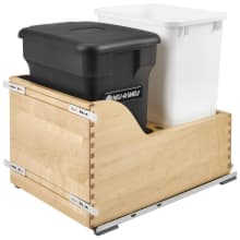 Wood Classics 22" Wood Pull Out Waste and Compost Container with Soft Close