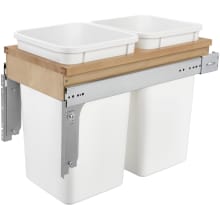 Wood Classics 23-1/4" Wood Top Mount Pull Out Double Waste Container