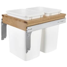Wood Classics 22-5/8" Wood Top Mount Pull Out Double Waste Container for Full Height Cabinets